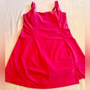 YPB Your Personal Best Hot Pink Athletic Dress Built-In Shorts Size L